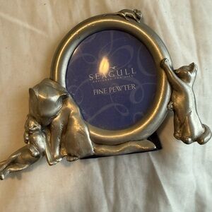 Seagull Fine Pewter "Family of Cats" Photo Frame - 1993
